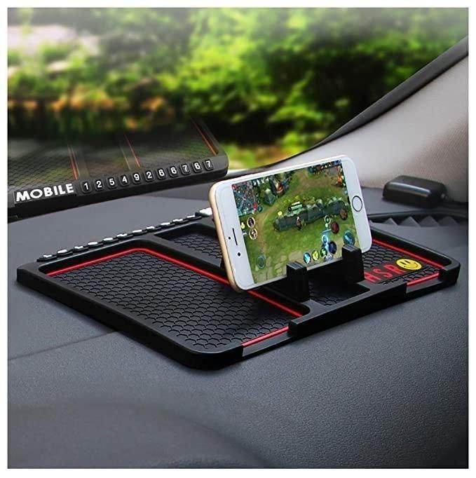 Multifunction Phone GPS Holder Anti-Slip Silicone Pad and Car Mobile Holders for Car Dashboard - Liveonease