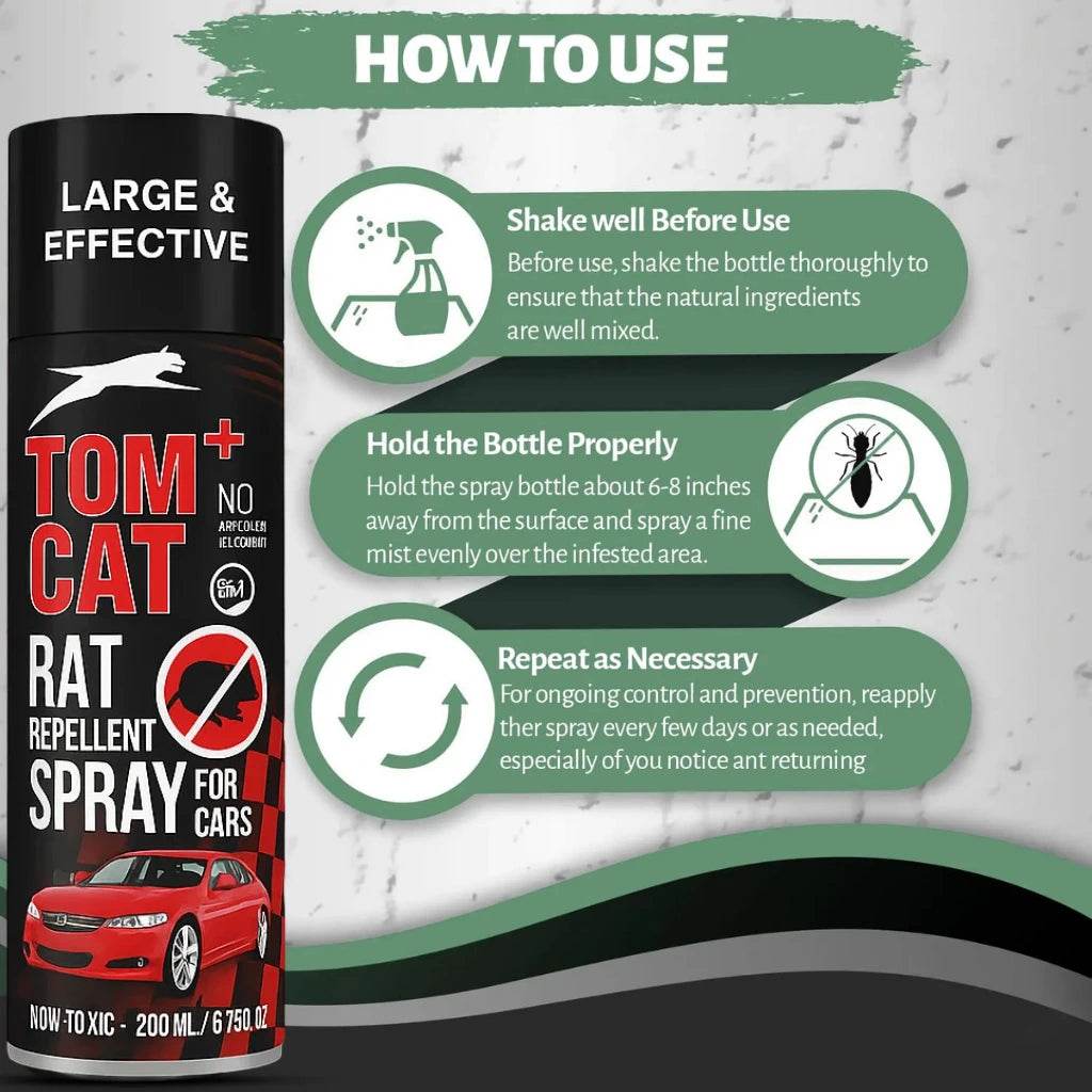 Rat Repellent Spray for Car 200ml - Liveonease