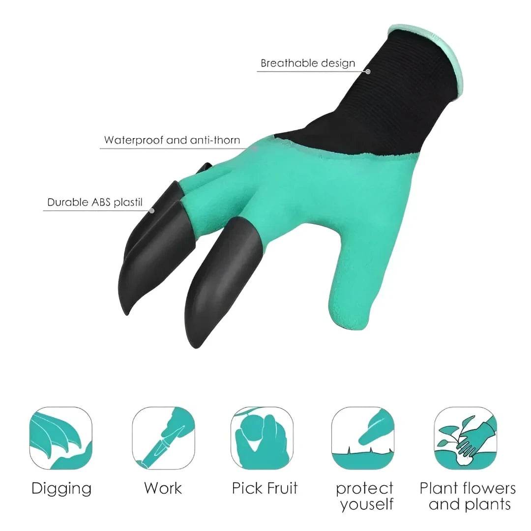 Waterproof Gardening Gloves With Claws - Liveonease