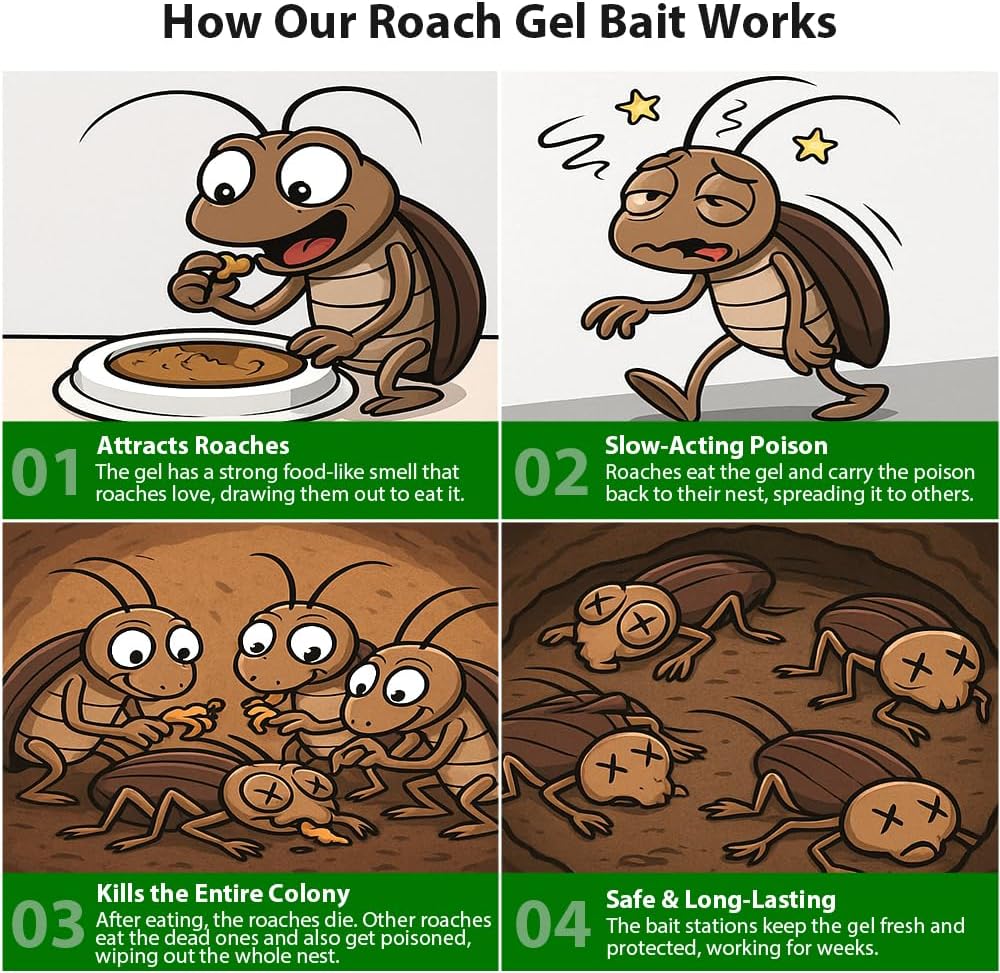 Stealth Roach Defence Gel (48 Pcs)