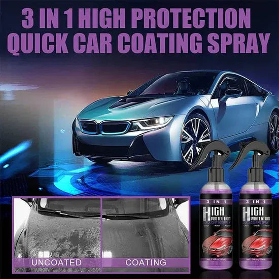 3 in 1 High Protection Quick Car Ceramic Coating Spray (Pack of 3)