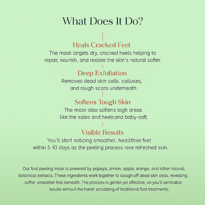 Exfoliating Foot Mask Hydrating Sock Pedicure