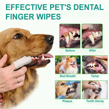 Pet Dental Finger Wipes
