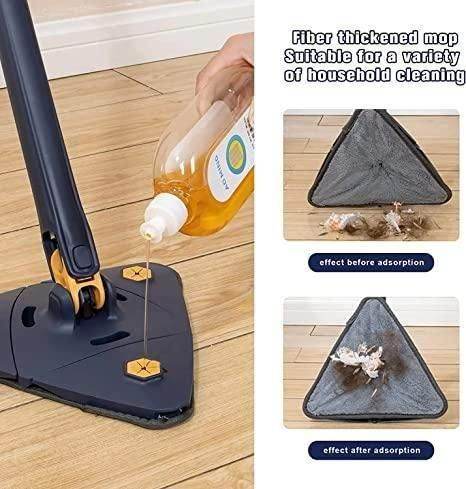 Blue Squeezing Triangle Cleaning Mop - Liveonease