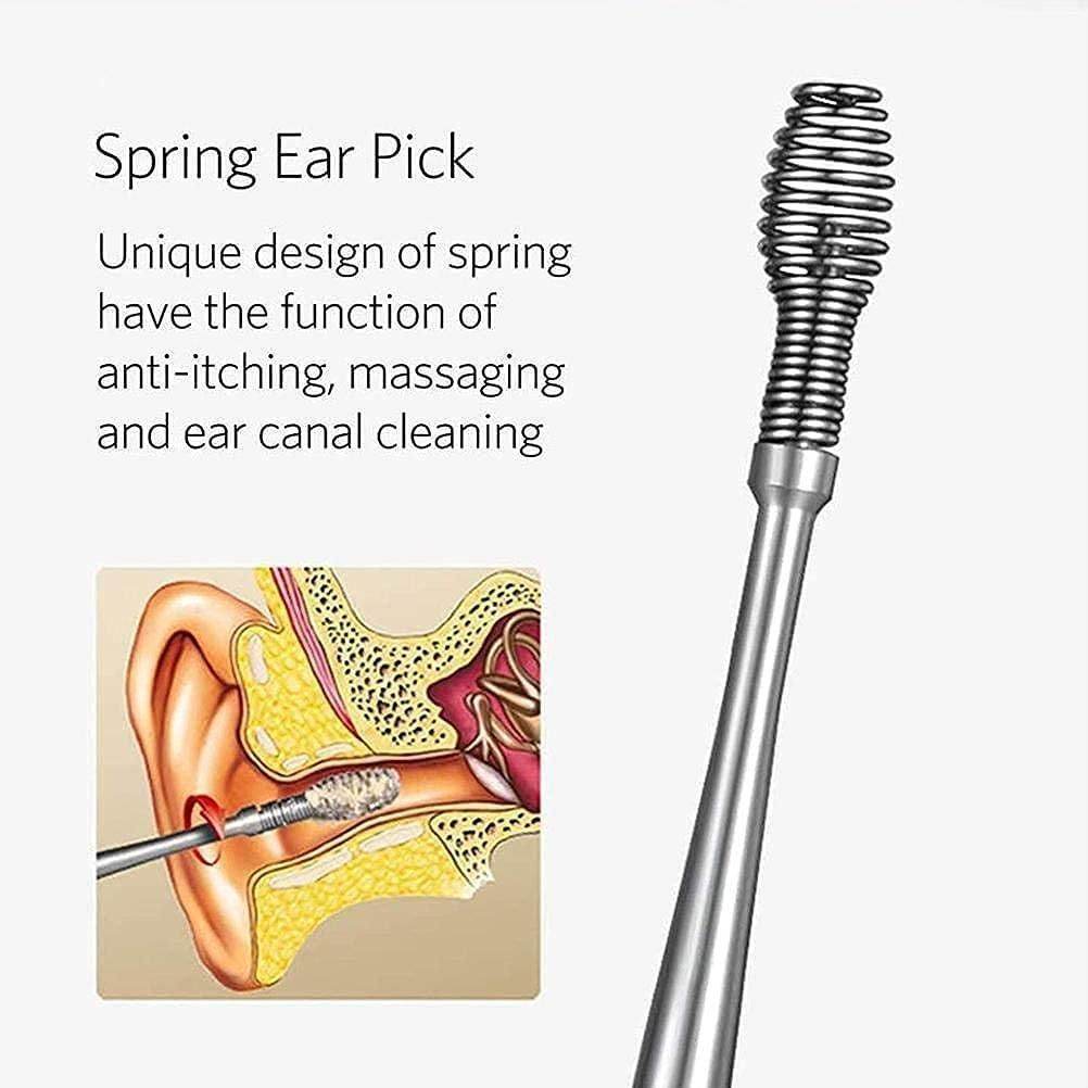 6 Pieces Ear Wax Removal Smooth Stainless Steel Kit - Liveonease