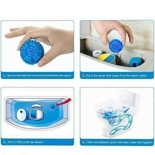 Toilet Cleaning Tablet-Toilet Deodorizer Bathroom Cleaner Tablet Pack of 1 (10pc) - Liveonease
