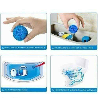 Toilet Cleaning Tablet-Toilet Deodorizer Bathroom Cleaner Tablet Pack of 1 (10pc) - Liveonease