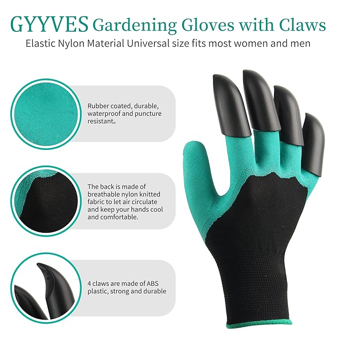 Waterproof Gardening Gloves With Claws