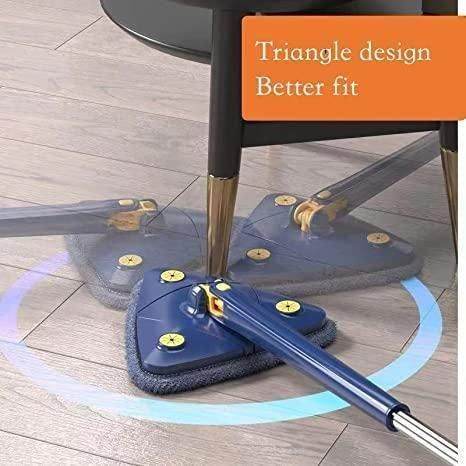 Blue Squeezing Triangle Cleaning Mop - Liveonease