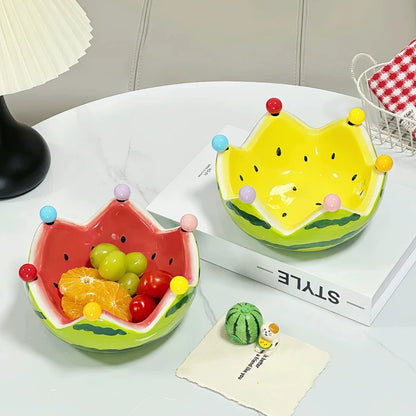 Cute Watermelon Bowl with Forks