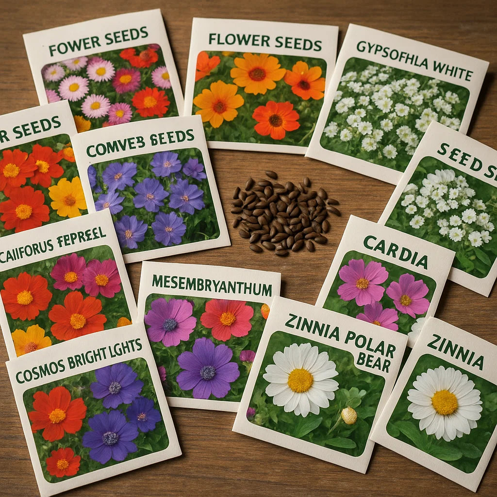 Flower Seeds (Pack of 100) + FREE Growth Supplement
