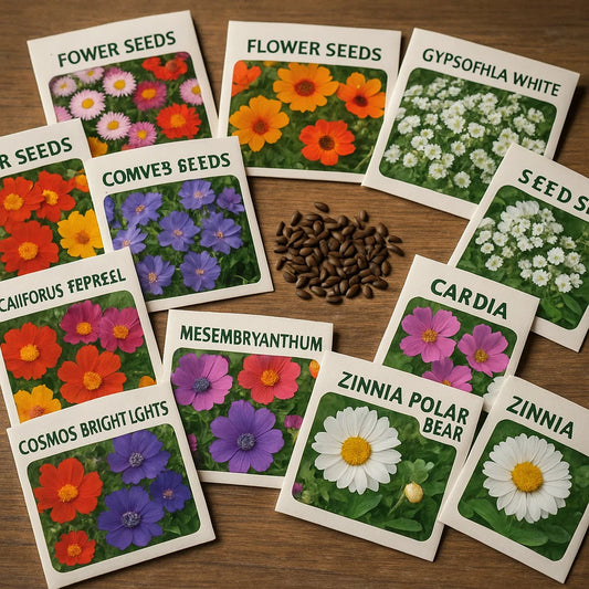 Flower Seeds (Pack of 100) + FREE Growth Supplement