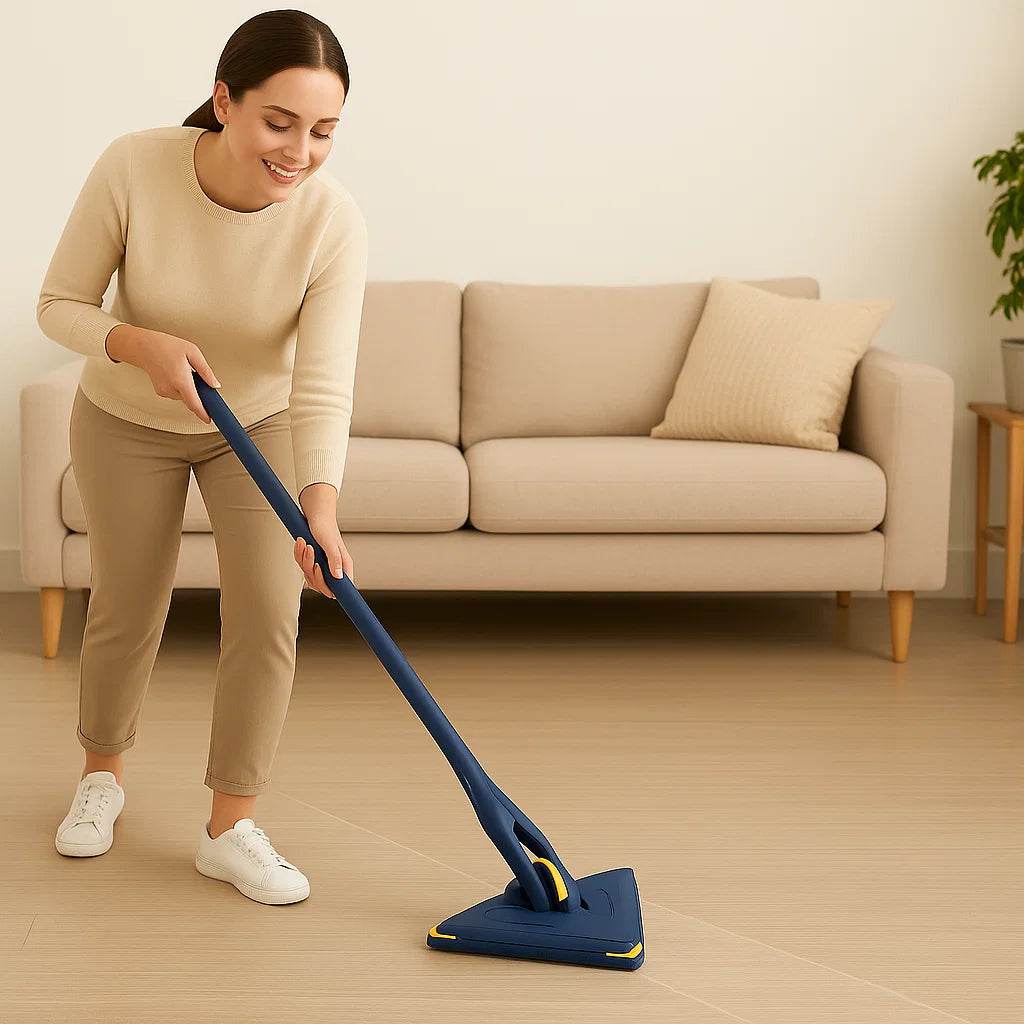 Blue Squeezing Triangle Cleaning Mop - Liveonease