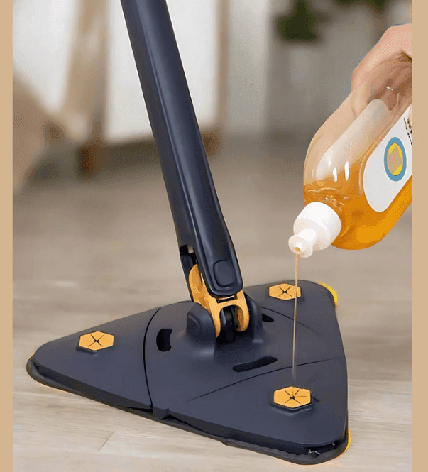 Blue Squeezing Triangle Cleaning Mop - Liveonease