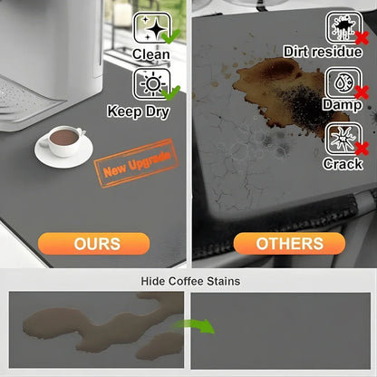 Absorbent Sink Mat | Quick-Dry, Anti-Slip Base | Pack of 2 ((Assorted))