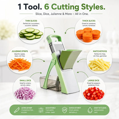 ProCut Adjustable Mandoline Slicer for Kitchen