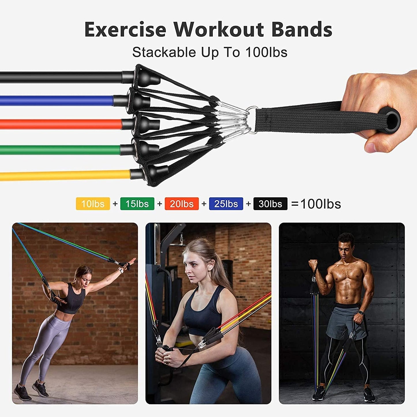 Resistance Bands Set for Home Workout COMPLETE SET