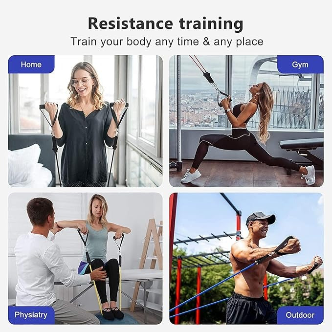 Resistance Bands Set for Home Workout COMPLETE SET